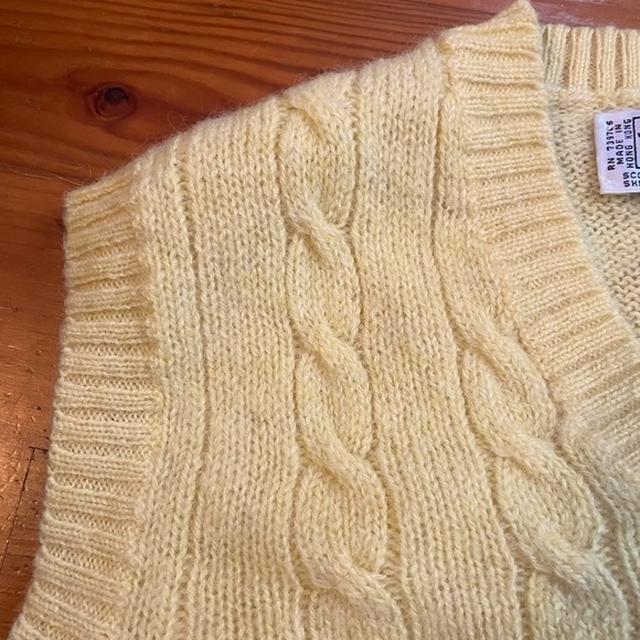 100% SHETLAND WOOL VINTAGE SWEATER VEST - Picture 5 of 7